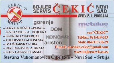 Bojler Servis novi sad